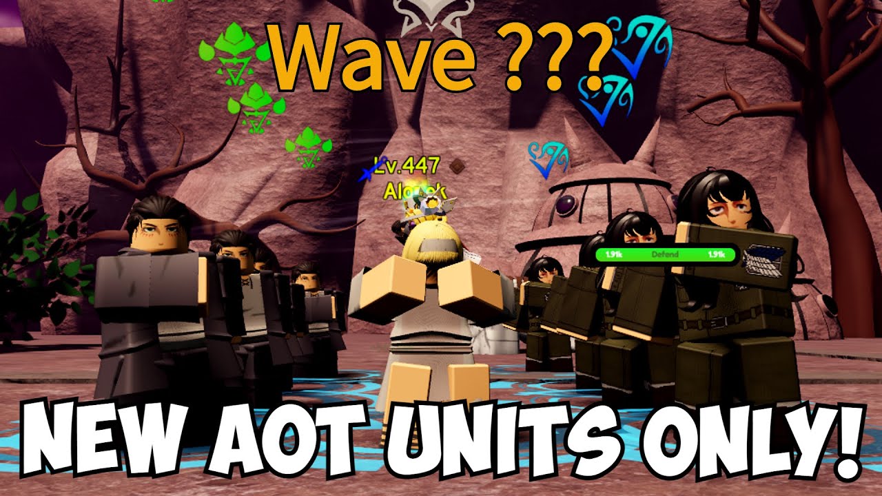 New AOT Units Only Vs Infinite Mode! (BUSTED OP!) Ft. Eren 7 STar & Ymir! | ASTD Challenge