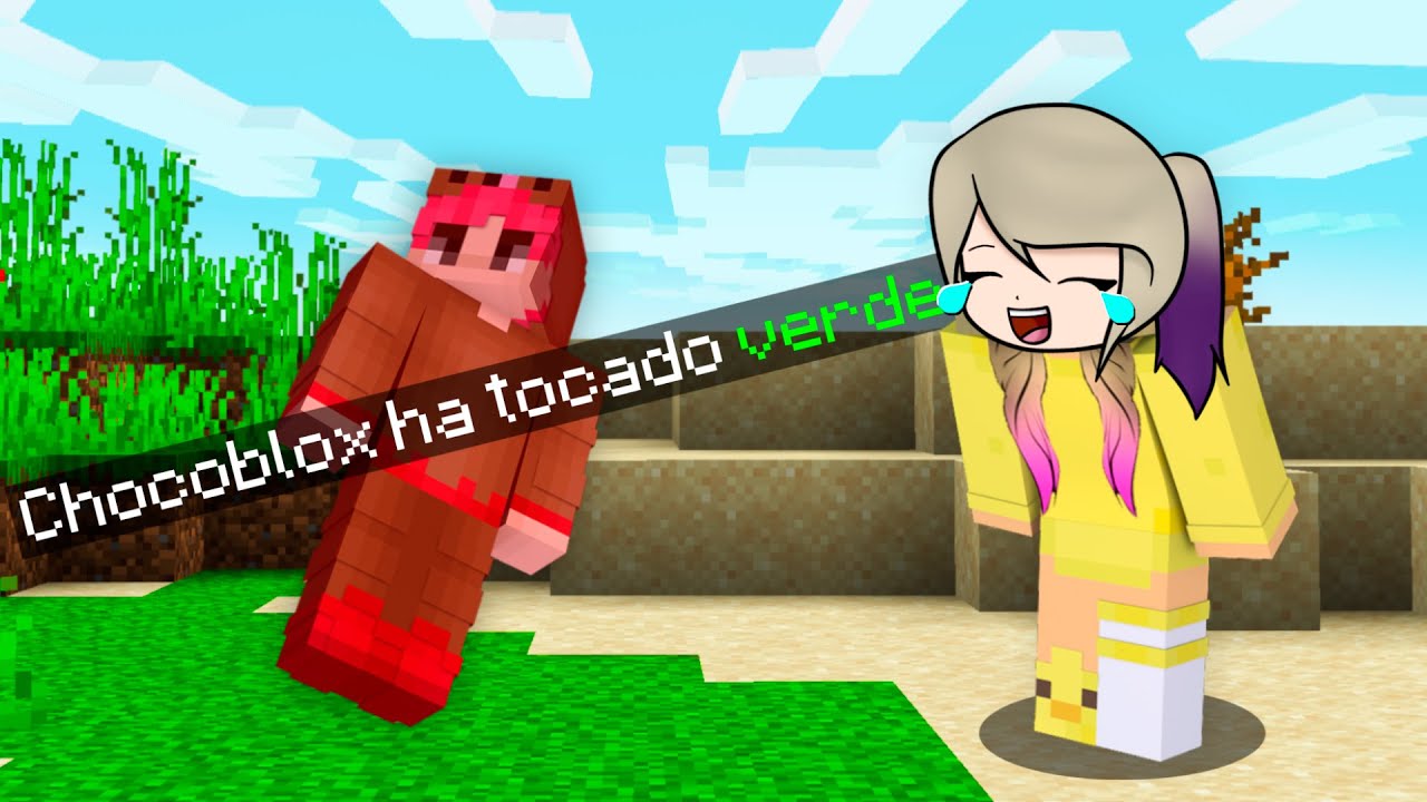 MINECRAFT pero NO PUEDO TOCAR EL COLOR VERDE 🟢☠️