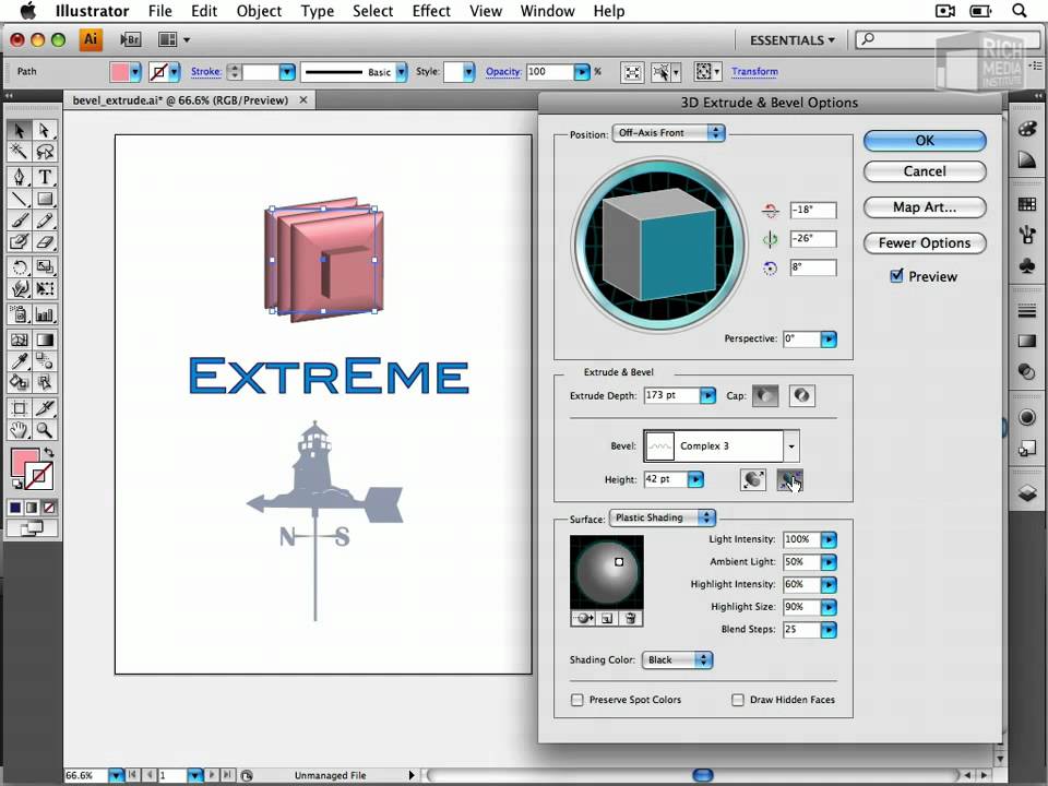3D in Adobe Illustrator CS4