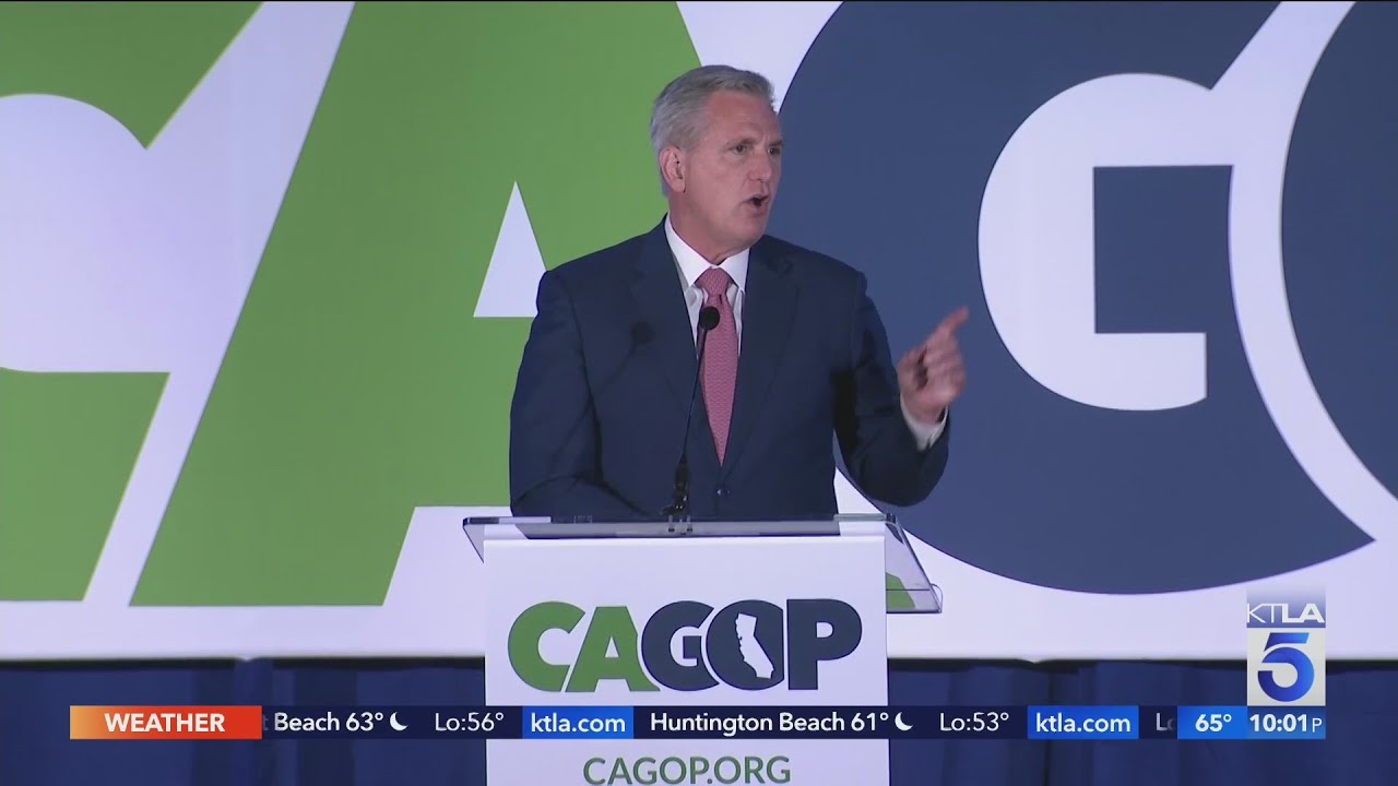 McCarthy addresses California Republicans at Anaheim GOP convention