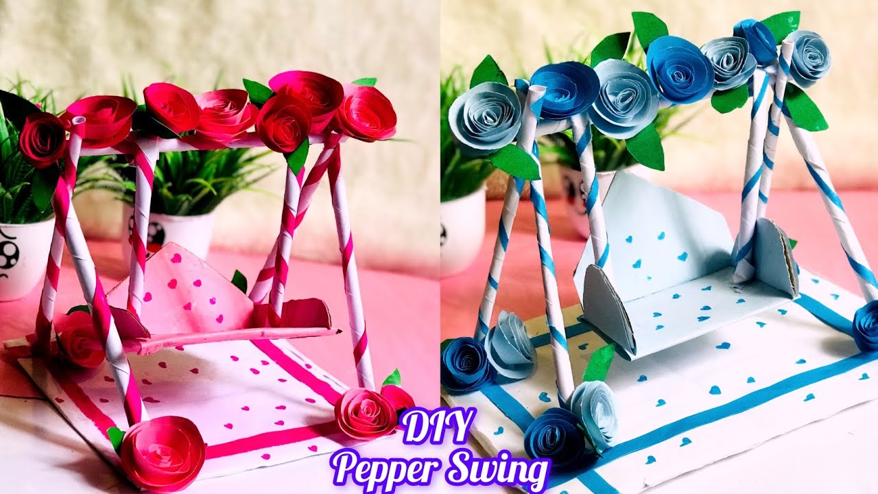 DIY Pepper Swing/Pepper Craft Idea/Cute Mini Swing/wing's of art and craft#