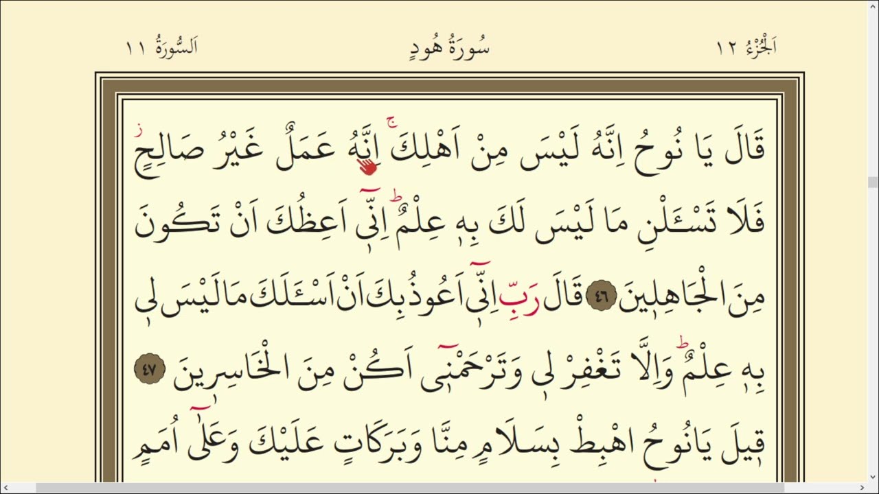 226.DERS KURAN SAYFA 226 SURAH HUD 46-53 | KURAN DERSLERİ | QURAN LESSONS