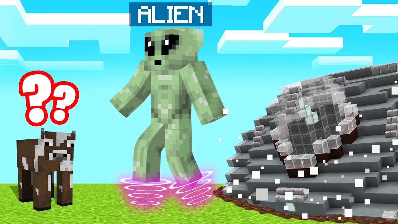DESTROYING MINECRAFT As An ALIEN! (Creepy)
