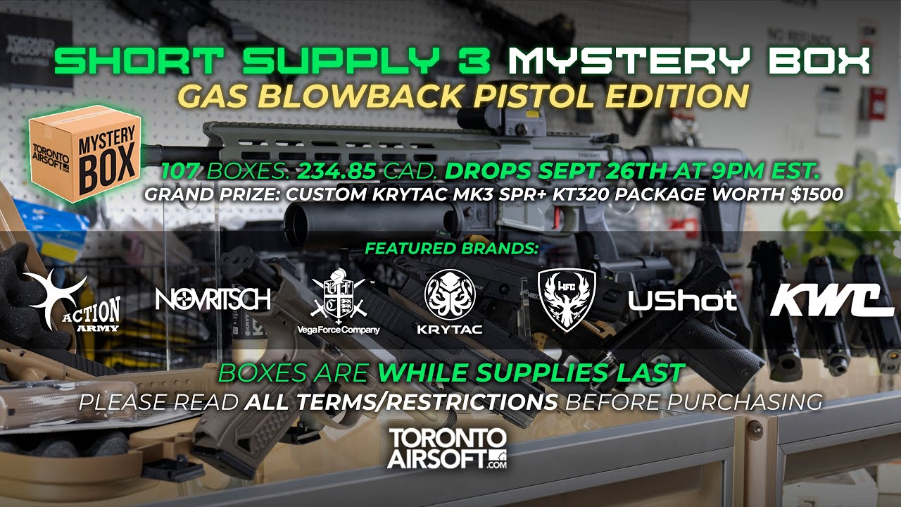 ТАИНСТВЕННАЯ КОРОБКА Short Supply 3 Gas Blowback Pistol Edition! 107 КОРОБОК В СУТКИ 26 СЕНТЯБРЯ....