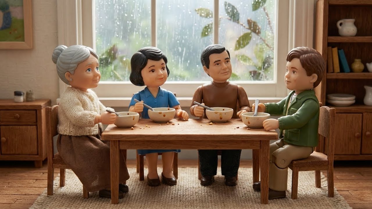 Slow Living Toy World ASMR | Cozy Family Lunch in a Miniature House