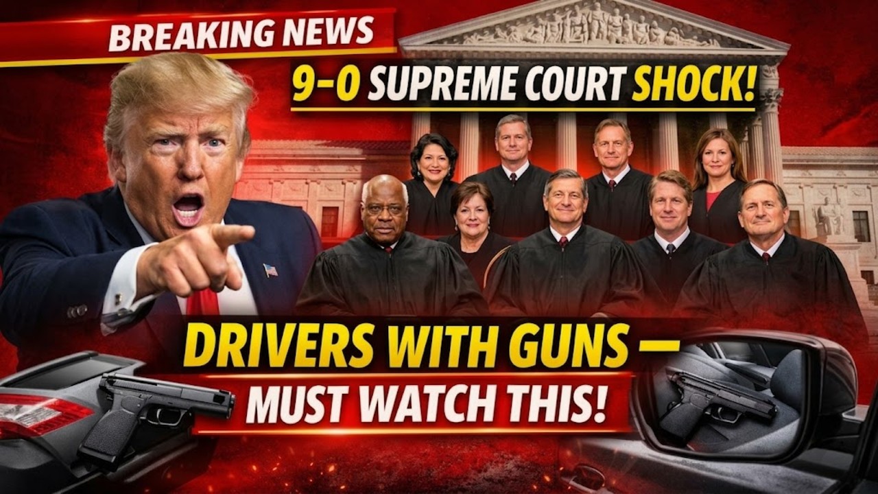 Срочные новости: Верховный суд вынес решение 9–0 — владельцы оружия, которые носят его в автомоби...