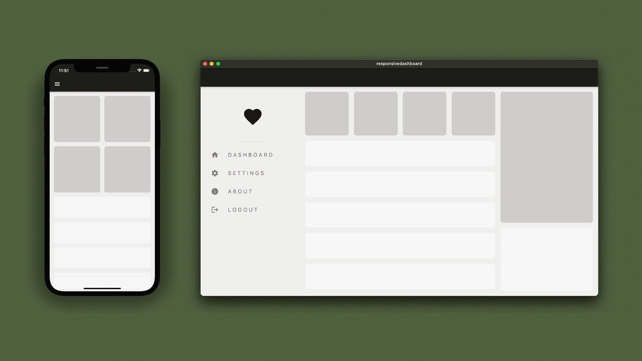 🖥📱Responsive Dashboard UI • FLUTTER Tutorial ♡