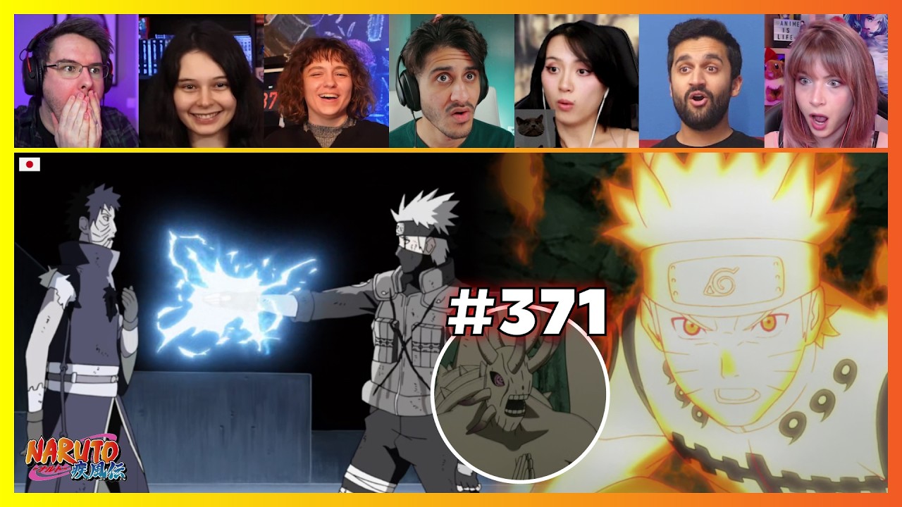 Naruto Shippuden Episode 371 | Obito and Kakashi | Reaction Mashup ナルト 疾風伝