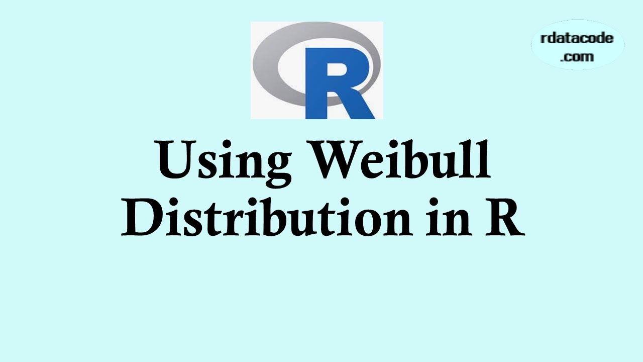 Statistics using R programming - Using Weibull distribution in R . #weibull