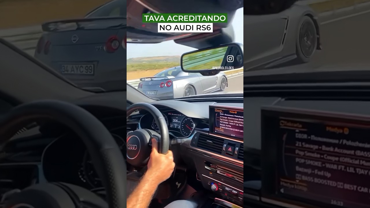 Audi RS6 vs Nissan GTR 🚀 #gtr #japancars #nissangtr