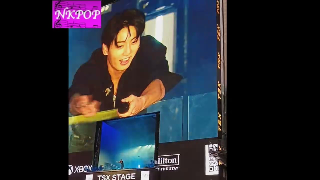 Jungkook 정국 Performing 3D @ New York City Times Square BTS 방탄소년단 11092023