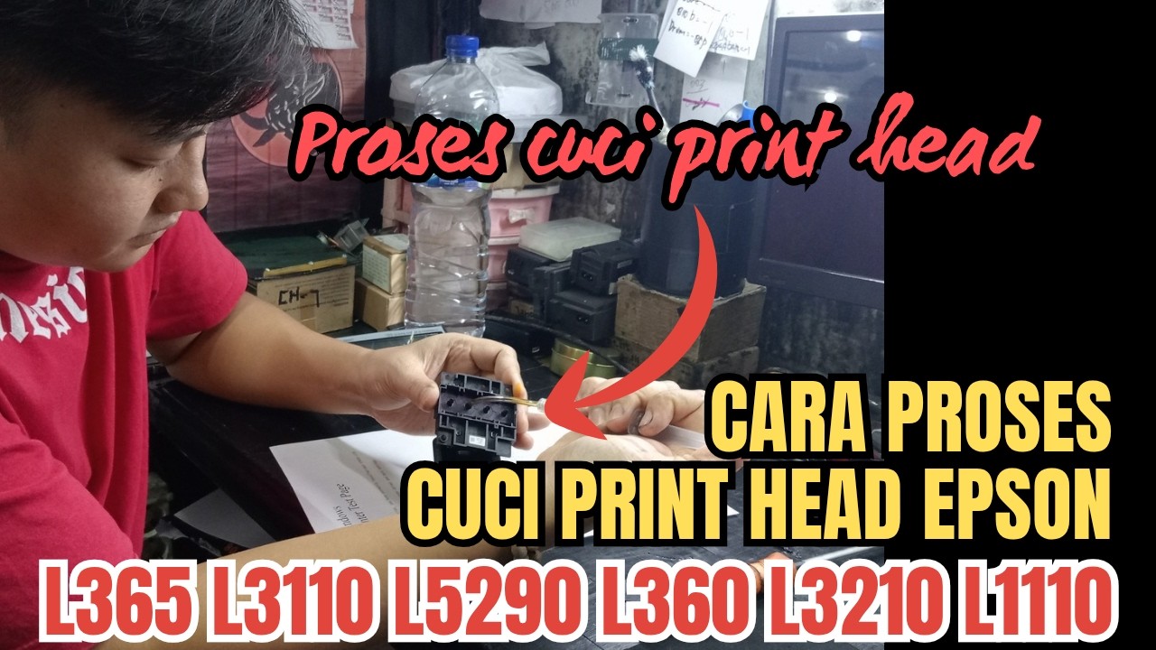 CARA PROSES CUCI HEAD PRINTER EPSON L365 L3110
