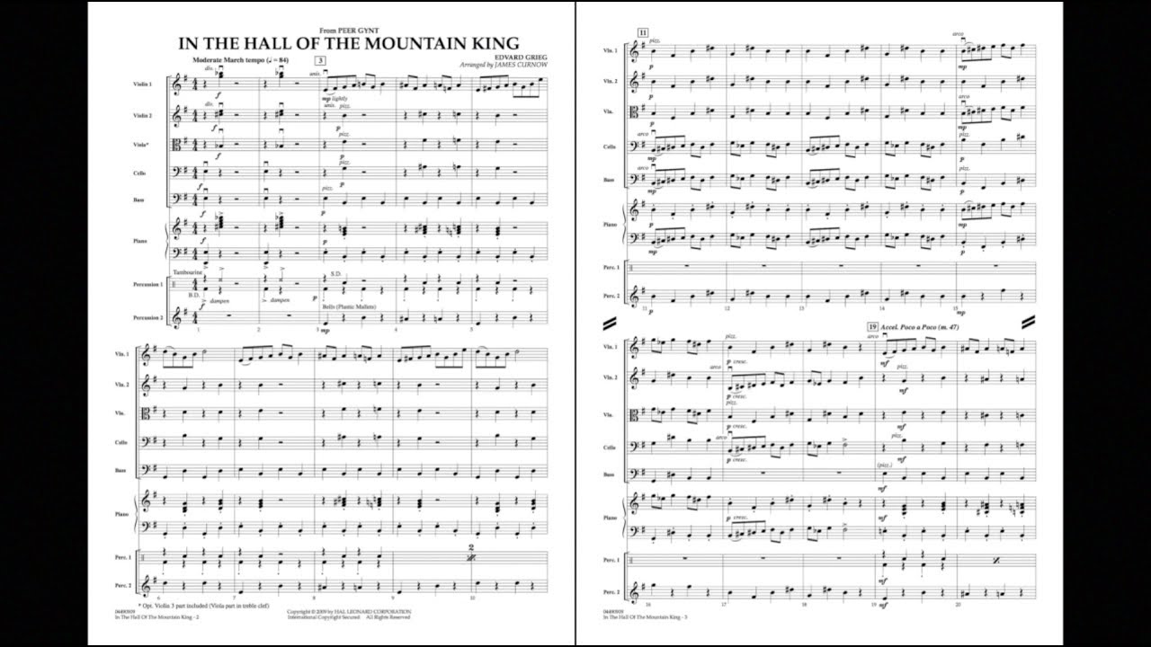 In the Hall of the Mountain King by Edvard Grieg/arr. James Curnow