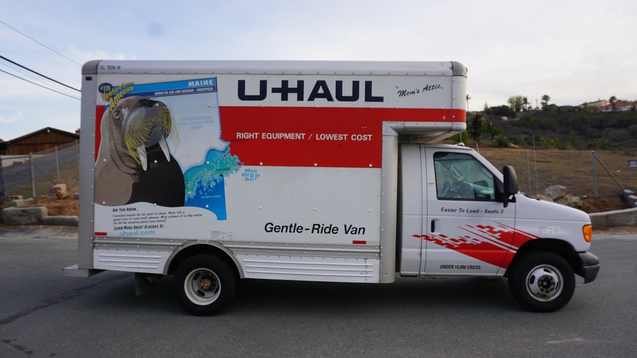 Видеообзор грузовика U Haul. Как арендовать фургон Ford Pod с 14-футовым кузовом.