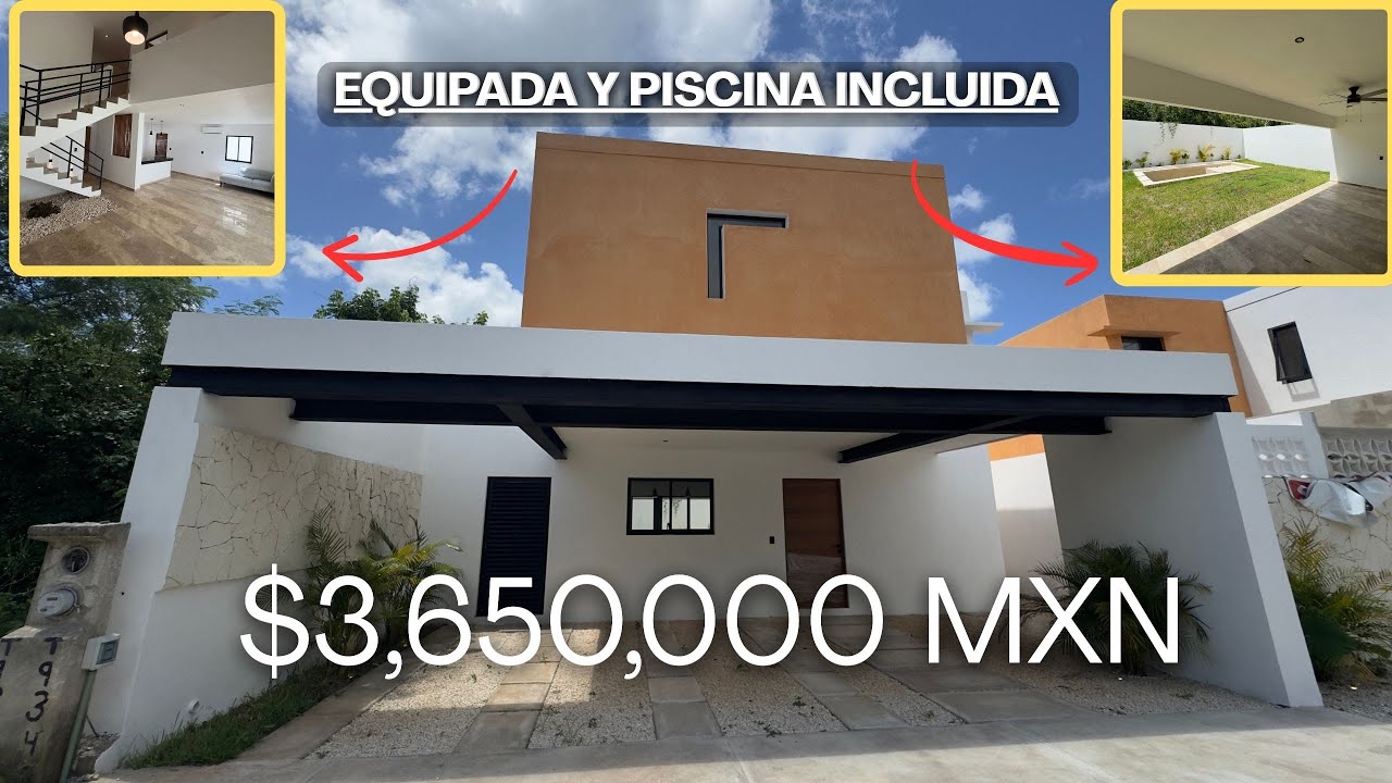 CASA en VENTA EQUIPADA FULL y PISCINA!!! CONKAL, yucatán