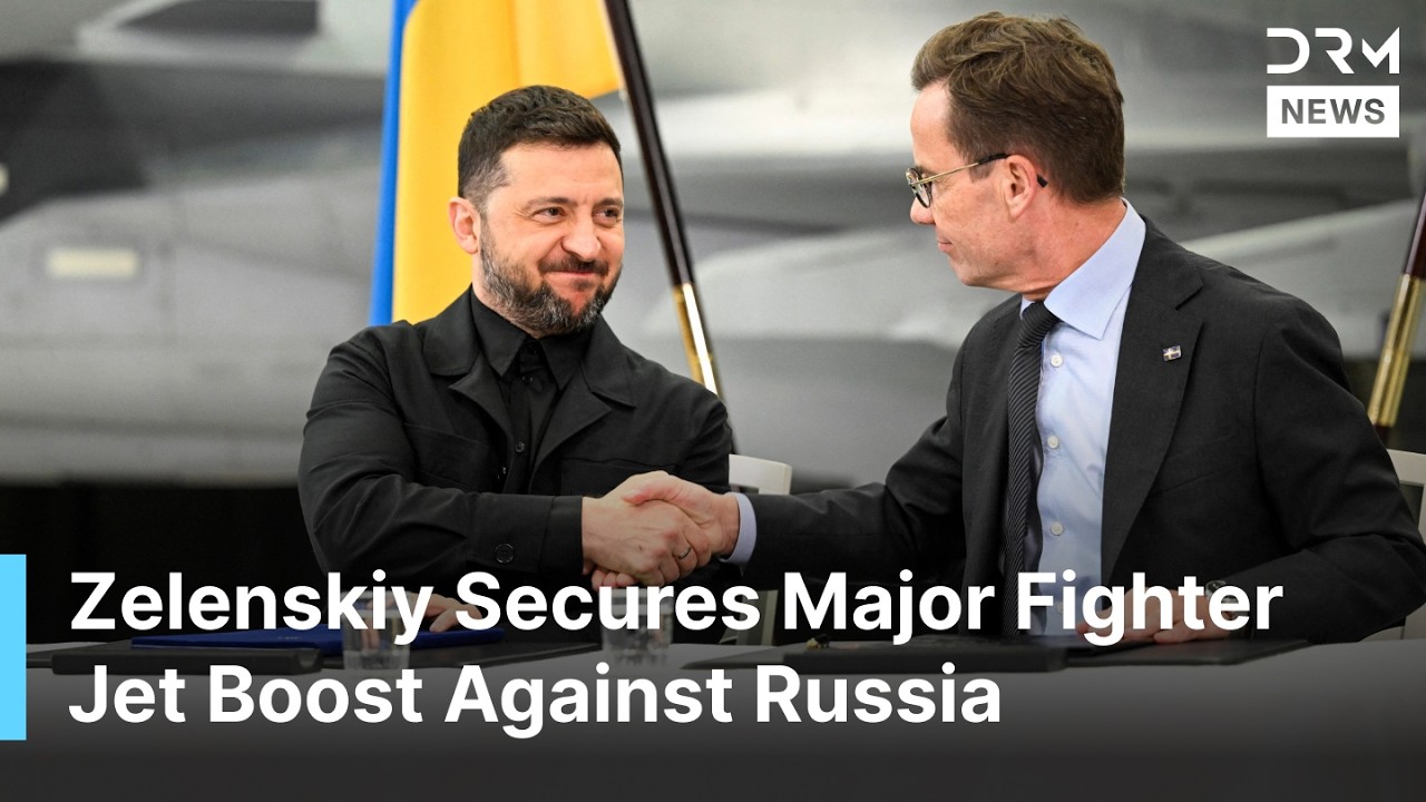 JUST IN: Zelenskiy & Swedish PM Kristersson Sign Landmark Gripen Fighter Jet Deal in Sweden | AC1G