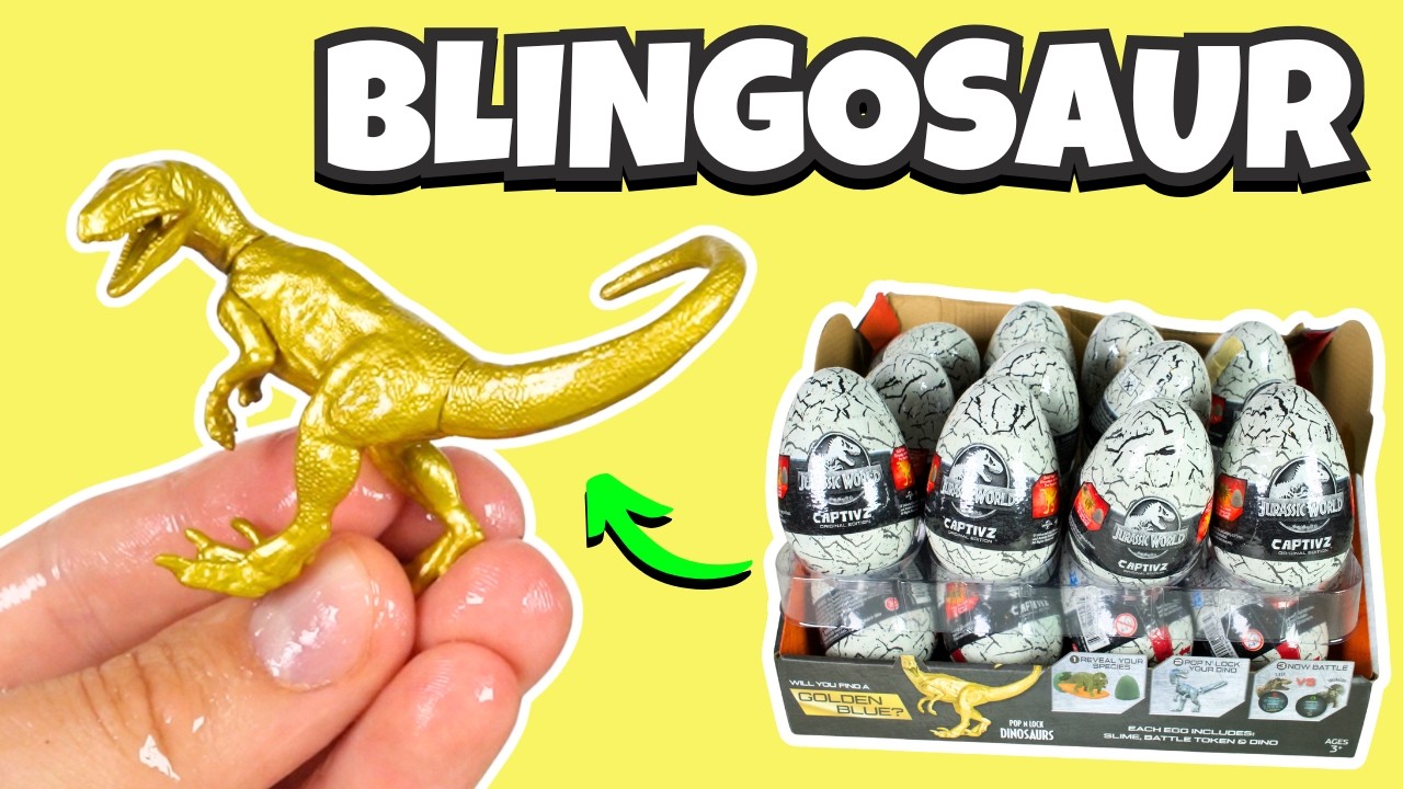 Getting Slimed Up Hunting for Rare Gold Dinos / Opening a Case of Captivez Eggs