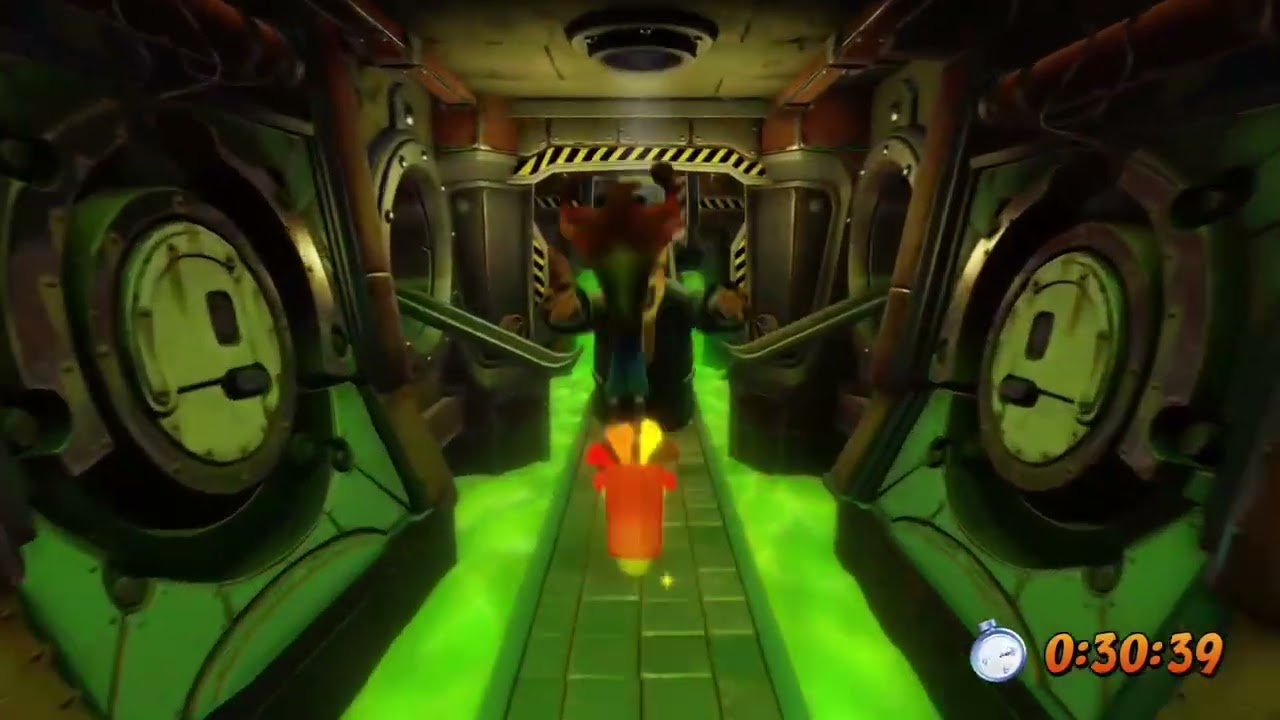 Toxic Tunnels Level 21 Gold Relic Crash 1 N sane Trilogy