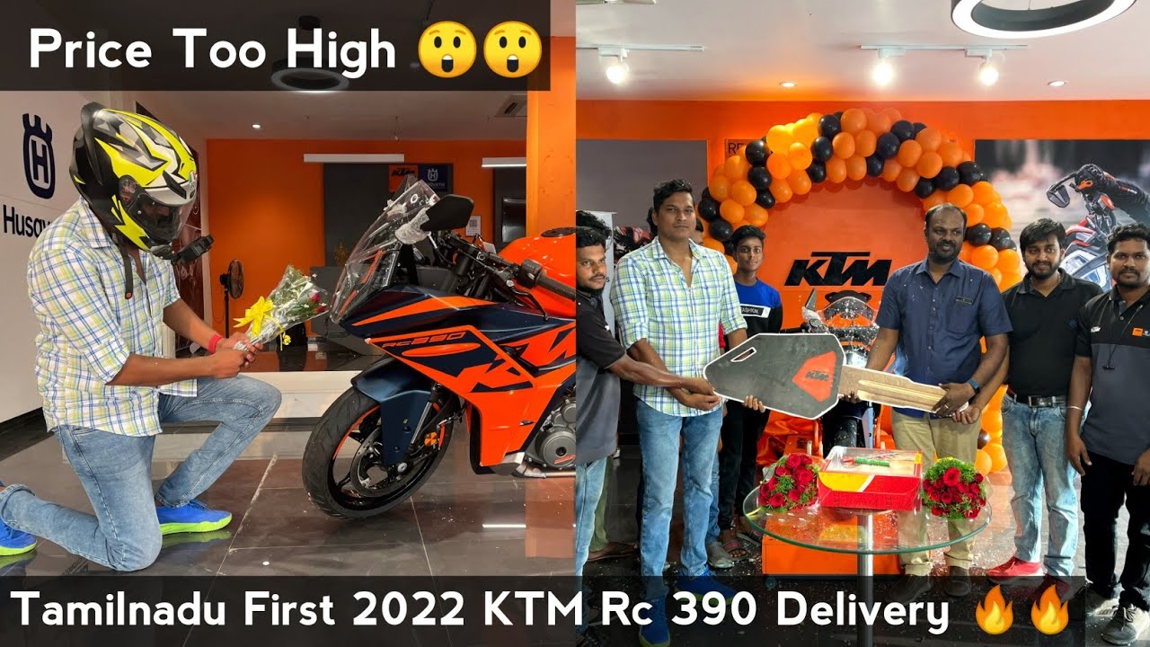 Taking Delivery of Tamilnadu First 2022 KTM Rc 390 🔥🔥 | our new bike ♥️ #ktm #ktmrc390