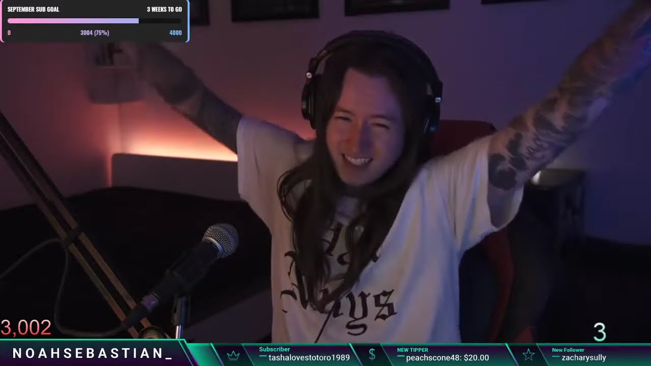 Noah Sebastian (Bad Omens) Fall Guys Friday Chaos 🕹️💬 | FULL Twitch Stream (2020-09-05)