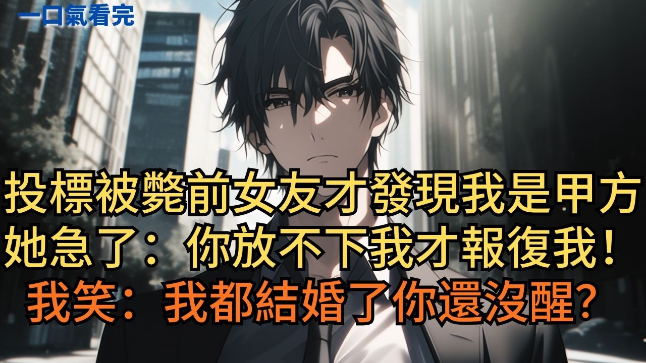 投標被斃前女友才發現我是甲方，她急了：「你放不下我才報復我！」我笑：「我都結婚了你還沒醒？」#小说 #爽文