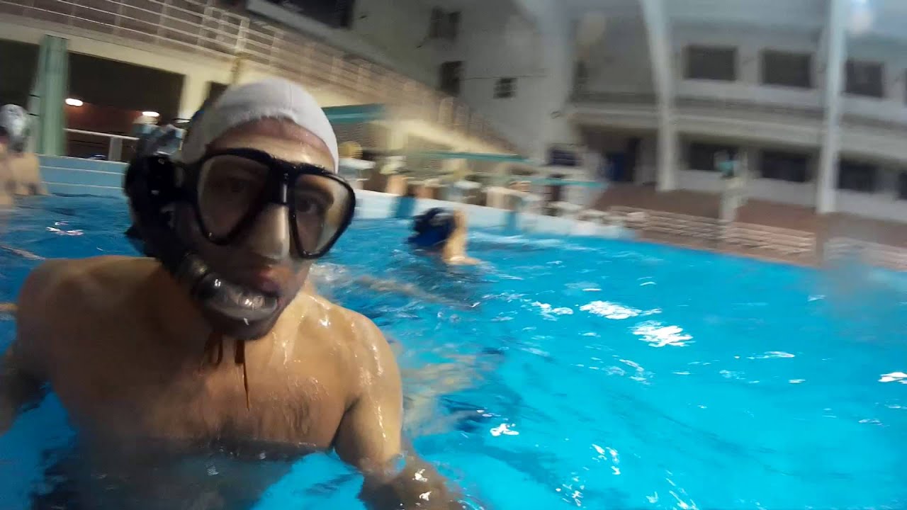 Underwater rugby penalty training