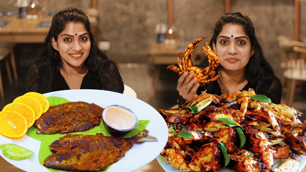 ചീനവലയിലെ ഫുഡ് അടി | Best Seafood Restaurant In Kochi | Food Vlog | Swasika Vijay