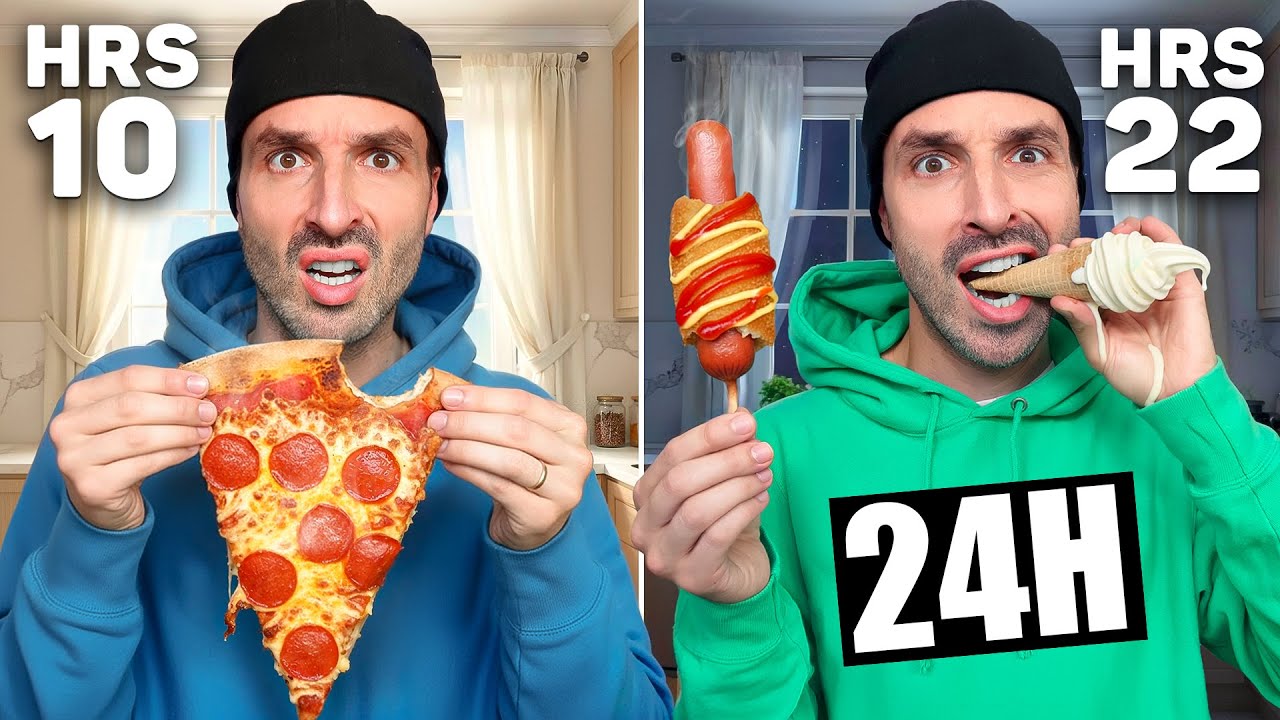Je mange de la MAUVAISE FAÇON pendant 24h (c'est choquant...)