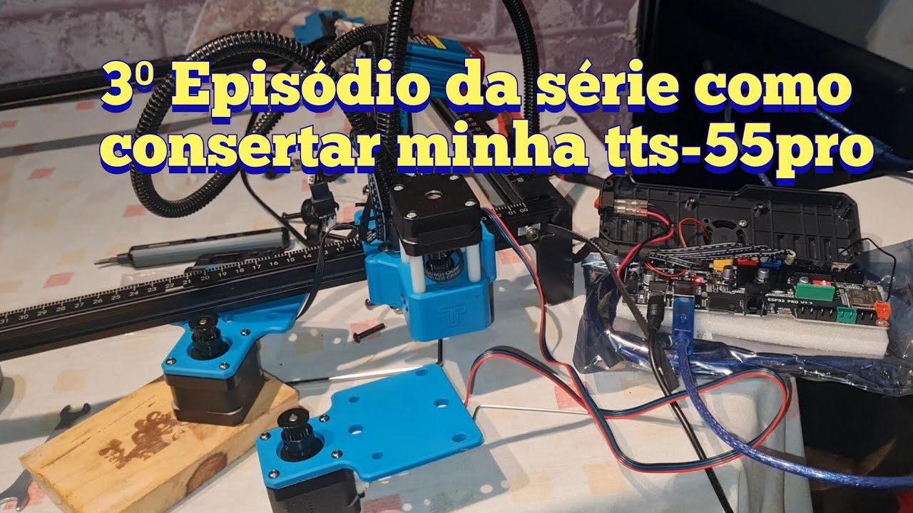 3⁰ Vídeo da série como consertar a minha twotrees tts-55pro colocando e regulando as correias y1/ y2