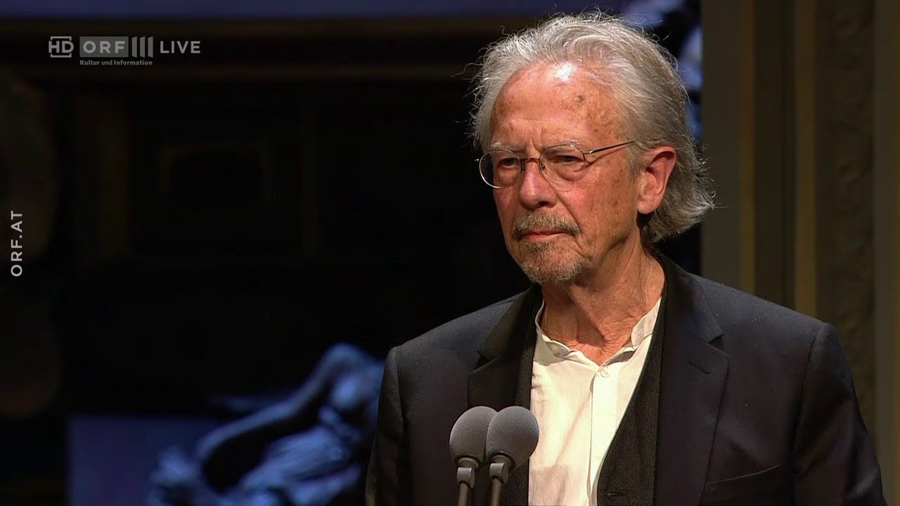 Peter Handke - Nestroy-Preis f&uuml;r das Lebenswerk, 2018 (Laudator: Klaus Maria Brandauer)