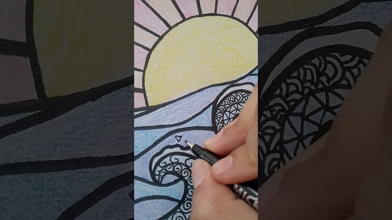 Dibujo zentangle paso a paso