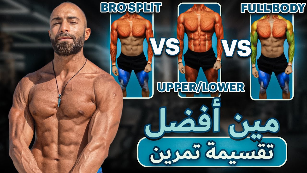 افضل 💪 و أسوأ ❌ تقسيمة تمرين | best workout Splits | لأفضل نتائج