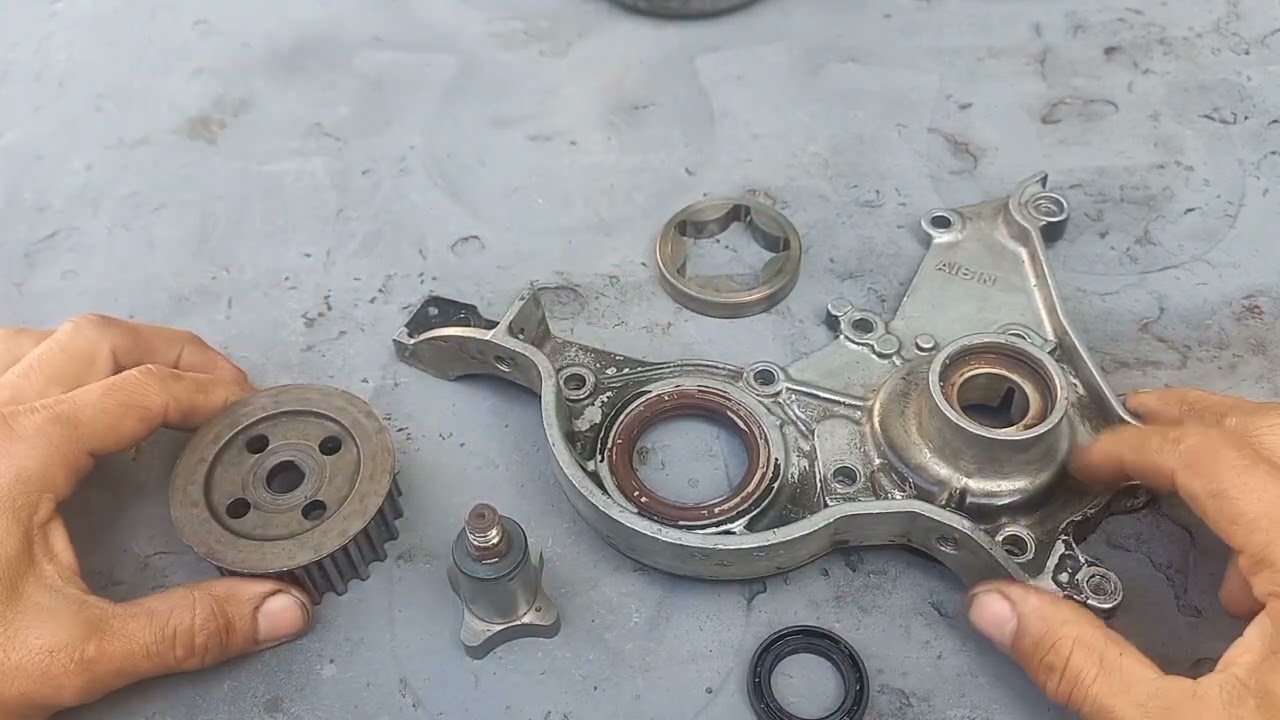 Reparacion de bomba de aceite toyota starlet año 93