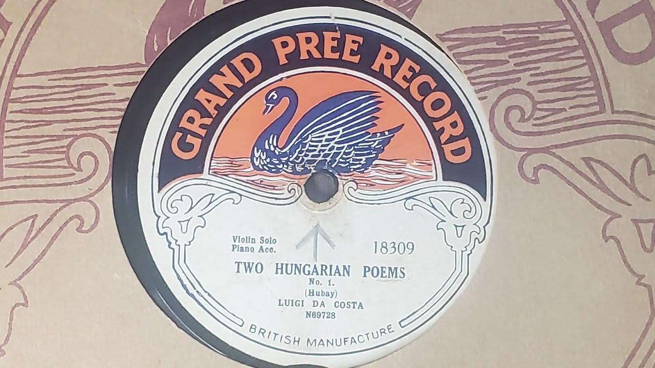 Two Hungarian Poems - Luigi Da Costa. Grand Pree Record