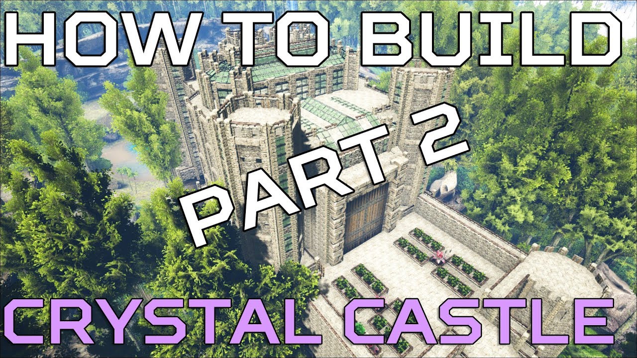 🦄 Hidden lake HOW TO BUILD Crystal Castle PART 2 | Ark Survival [NO MODS]