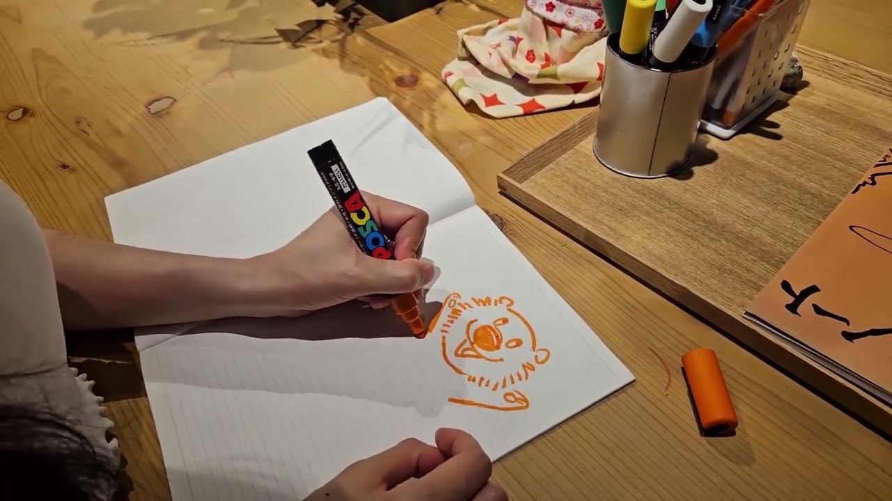 Drawing Snug at a Japanese Shrine Gift Shop