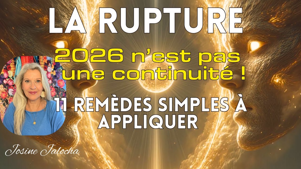 LA RUPTURE ! RIEN NE PEUT PLUS CONTINUER COMME AVANT !!   +11 REMÈDES QUI CHANGENT TOUT