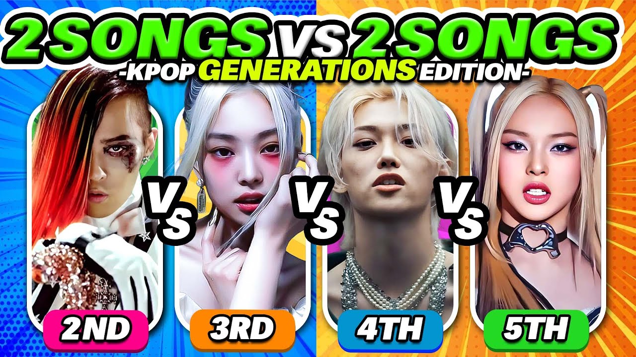 ✨SAVE ONE DROP ONE: 2 songs vs 2 songs 🎵 2nd VS 3rd VS 4th VS 5th ✨- Kpop Quiz 2024 | K-Music Quiz