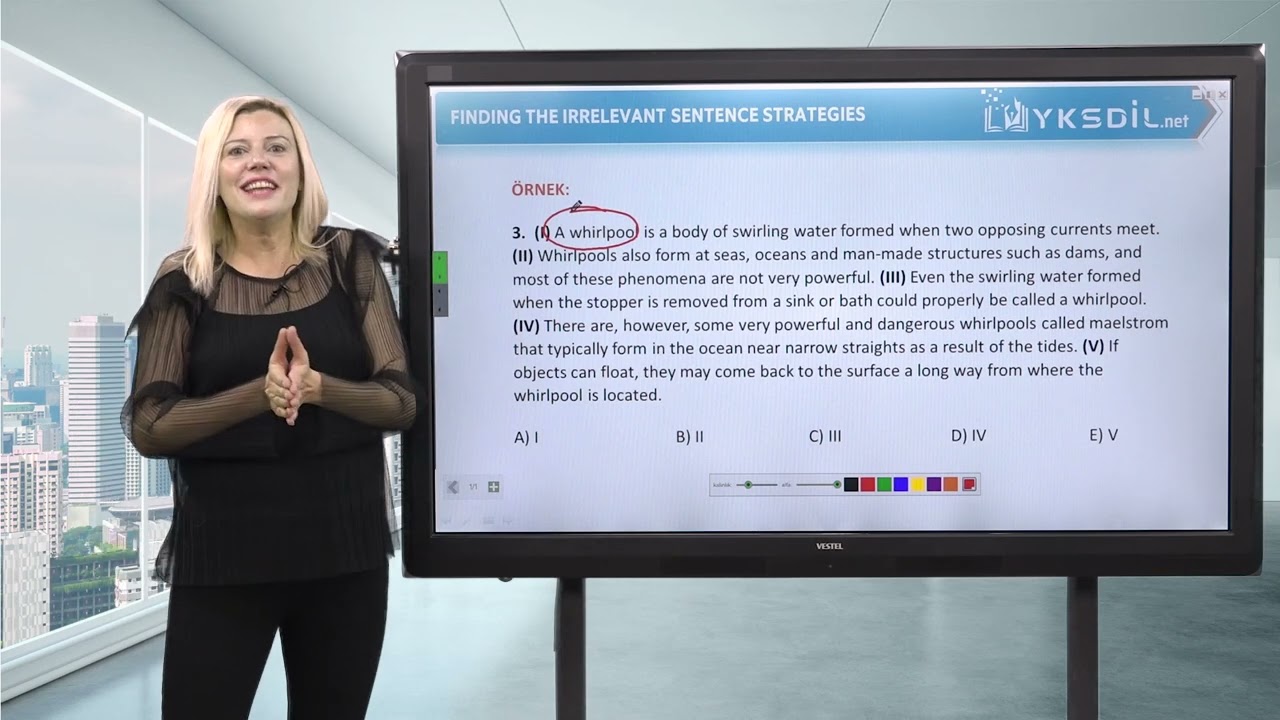 Deniz Pınar ile YDT Finding the Irrelevant Sentence Strategies