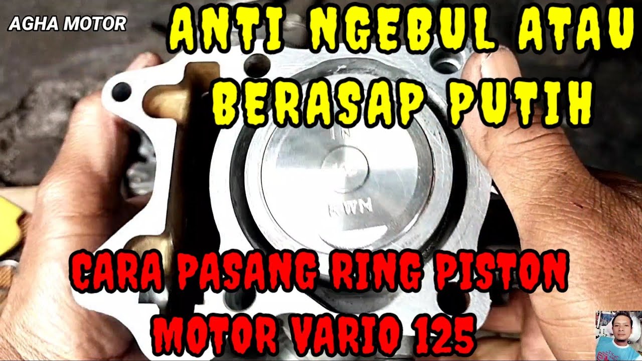 CARA PASANG RING PISTON MOTOR VARIO 125