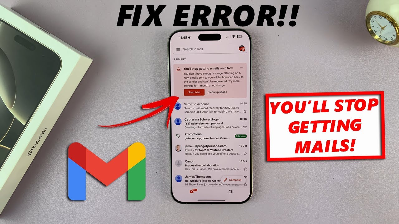 Gmail Error - You'll Stop Getting Emails On Nov 5 - Quick FIX
