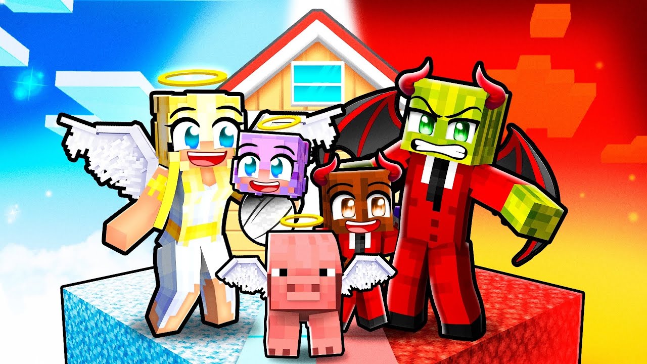ENGEL und TEUFEL FAMILIE in Minecraft! 🌸 Minecraft
