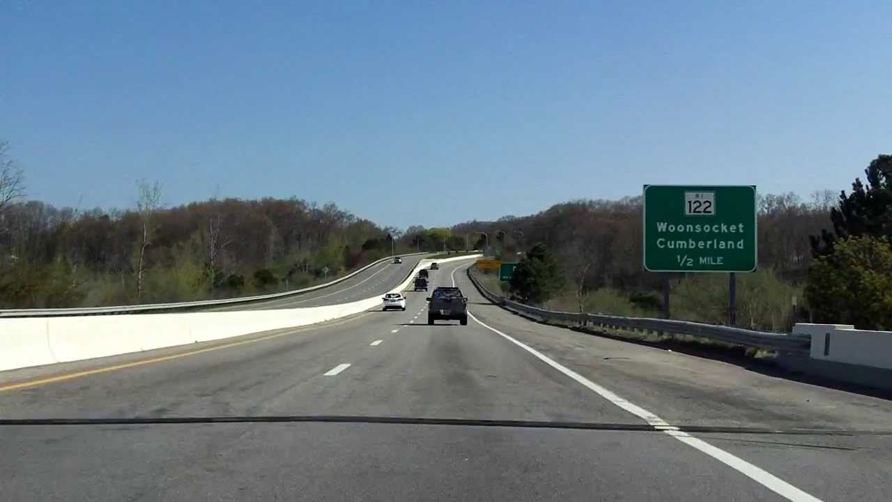 Woonsocket Industrial Highway (RI 99) northbound
