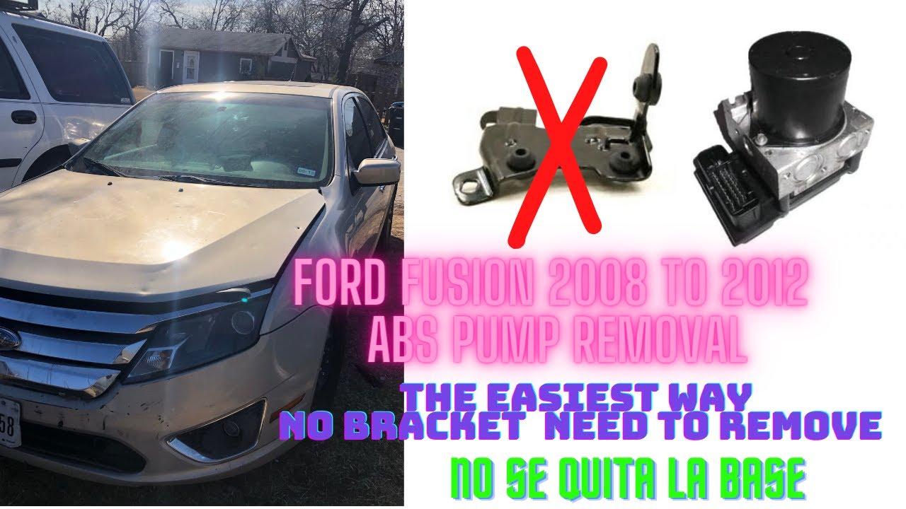 ford fusion abs pump removal  the easiest way