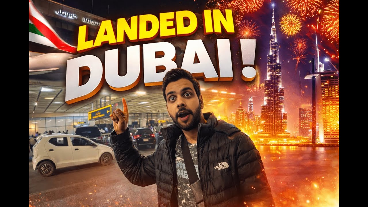 Dubai Land Ho Gaya  😍 | Main Ne First Time Dekha Dubai Airport ❤️