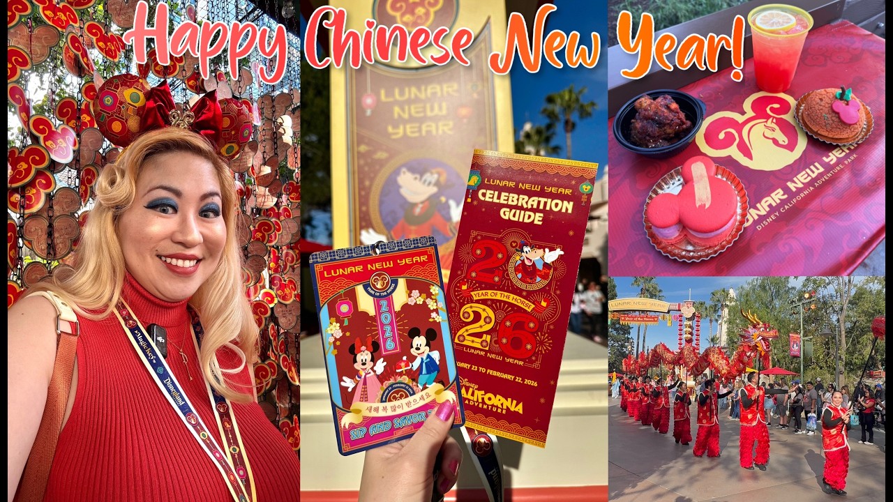 HAPPY LUNAR NEW YEAR 2026🧧✨I TRIED 15 FOOD & DRINK ITEMS THIS YEAR AT DISNEY CALIFORNIA ADVENTURE!