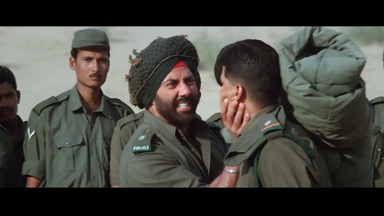 हम बॉर्डर पर लड़ रहे है और तुझे छुट्टी चाहिए - सनी देओल ज़बरदस्त सीन