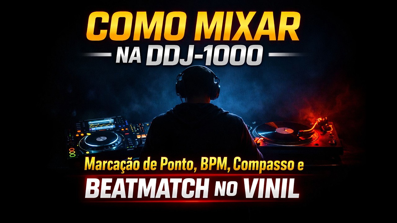 COMO MIXAR NA DDJ-1000 | Marcação de Ponto, BPM, Compasso e Beatmatch no Vinil