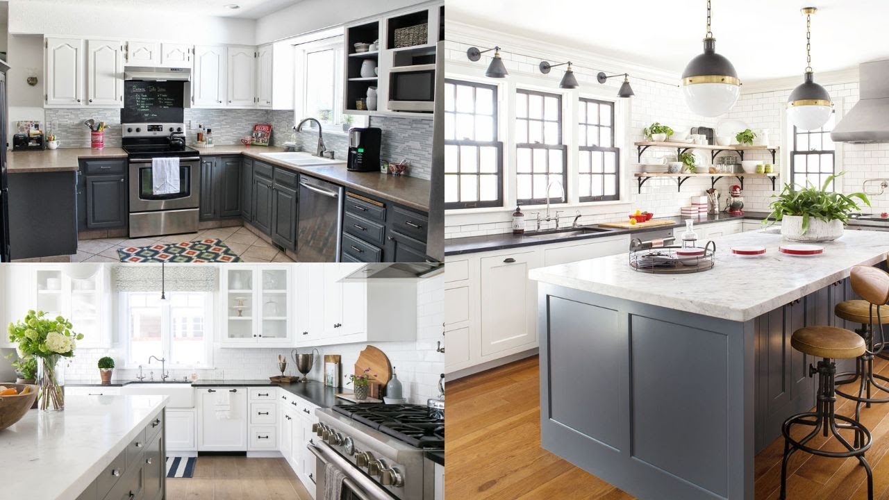 Ideas de cocinas rústicas en blanco y negro que equilibran la practicidad moderna