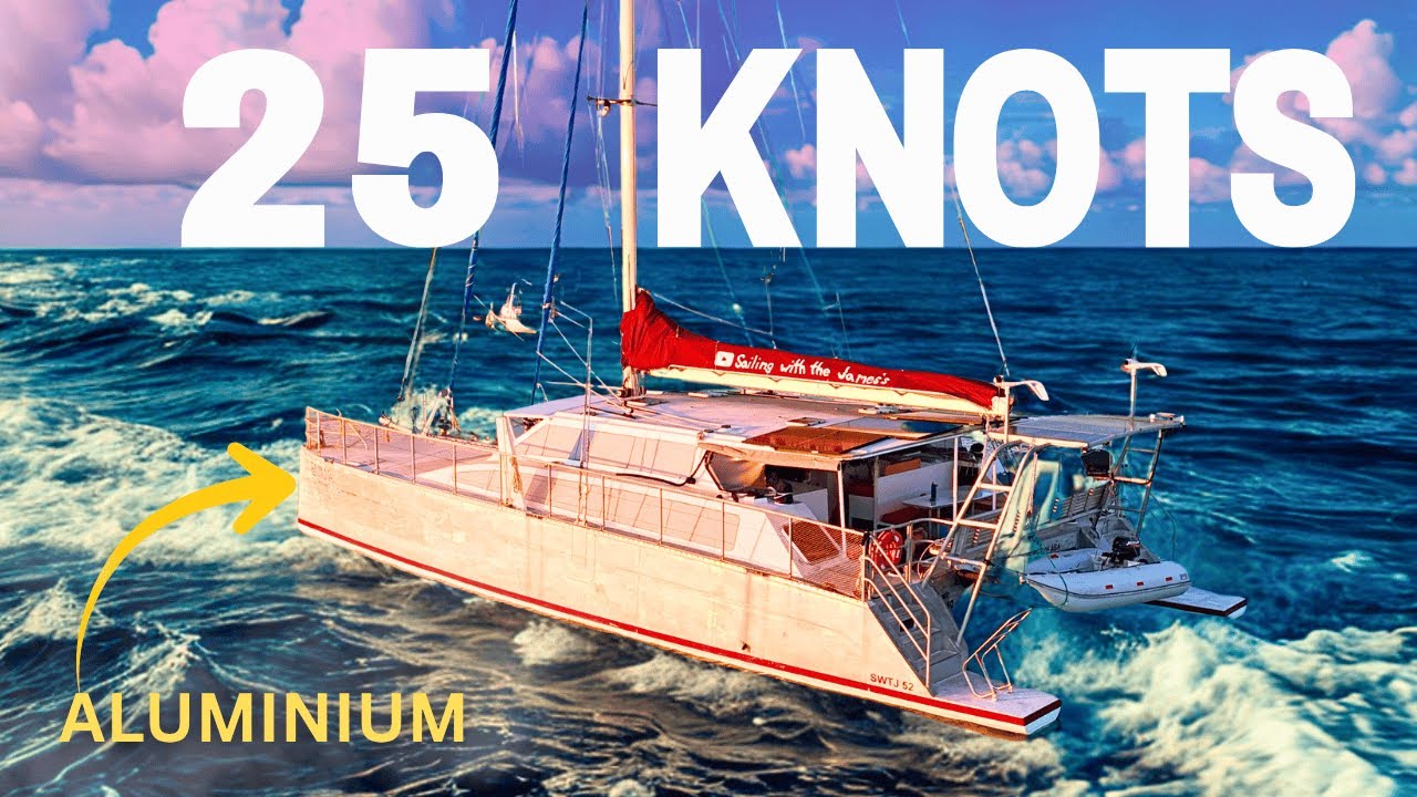 Может ли алюминиевый катамаран выдержать скорость в 25 узлов? ⛵️ | Парусный спорт с Джеймсами (Эп...